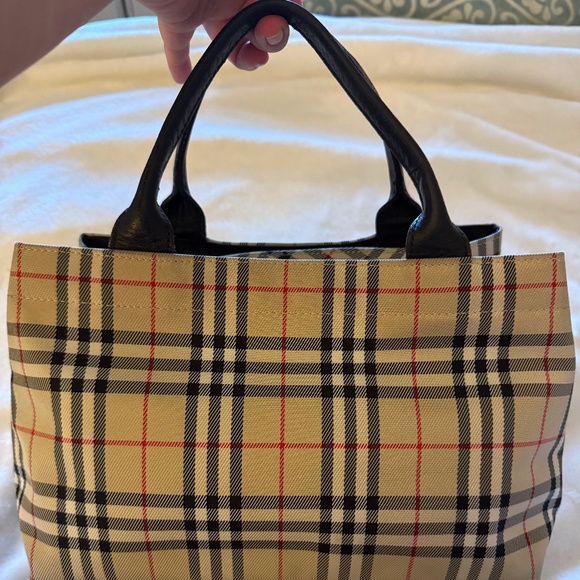 Burberry Handbags - Burberry Beige and Black Novacheck Tote